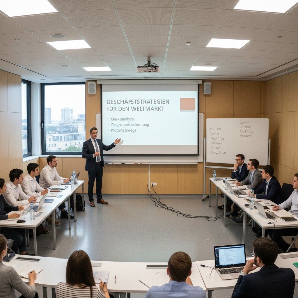 Industry expert delivering guest lecture to students